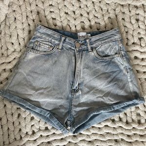 Princess Polly High-waisted Denim Shorts